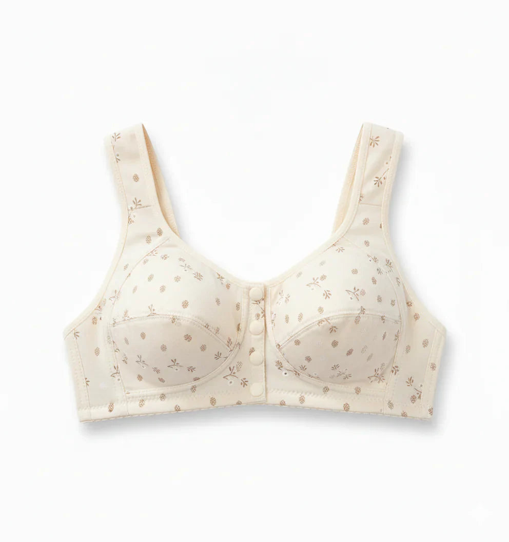 ( Pack of 1 ) Soft  Cotton Front Button Bra