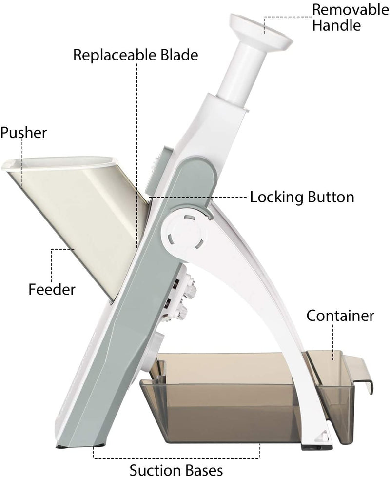 5in1 - Adjustable Mandoliner Safe Slicer